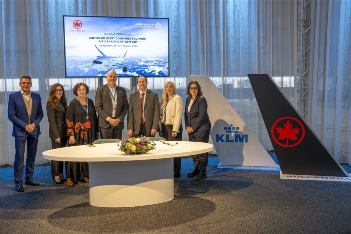 AFI KLM E&M and Air Canada Sign Major 10-Year Contract for Component Support of Boeing 787 Aircraft