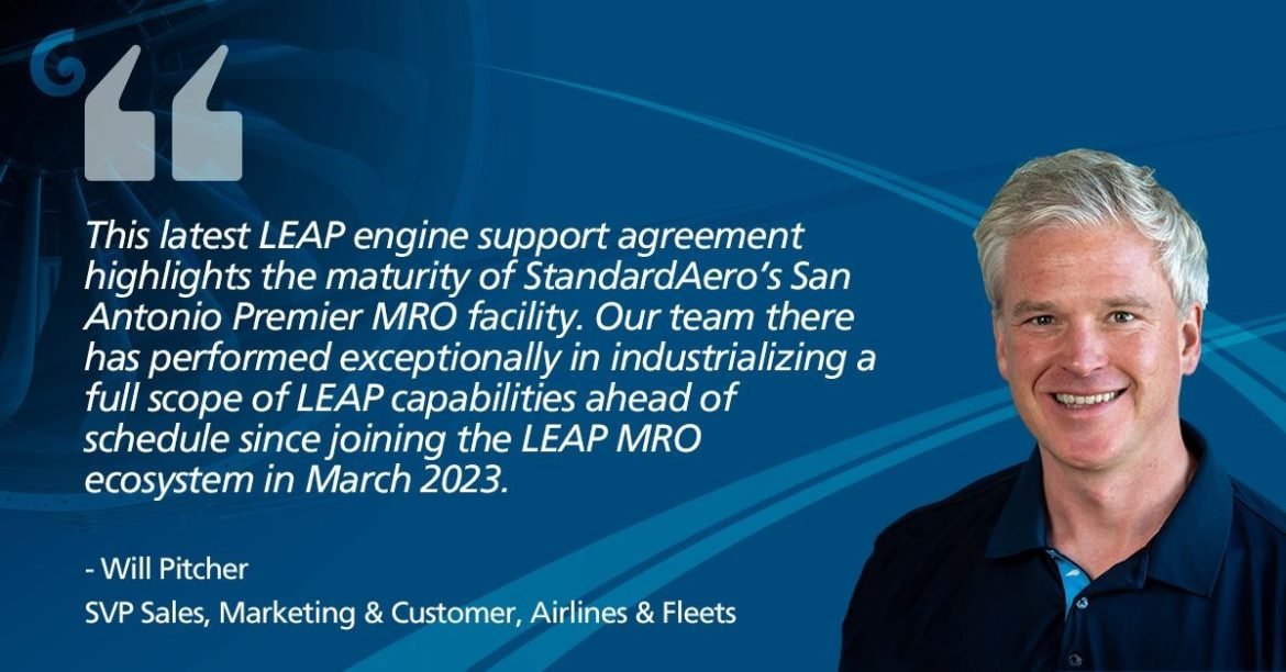 StandardAero Signs 15-Year CFM LEAP Support Agreement with Major Middle East Airline